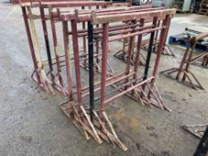 4no. Adjustable Steel Builders Trestles Approx. 1m
