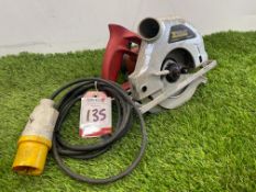 Perles 1200w 110v Circular Saw, Please Note: No VAT on Hammer Price