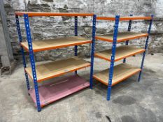 2no. Various 4 Tier Boltless Racking Approx. 920 x 460 x 1240mm & Approx. 920 x 390 x 1240mm