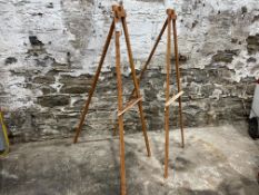 2no. Timber Frame Easel Stands as Lotted