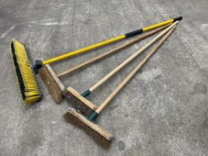 4no. Various Sweeping Brushes as Lotted