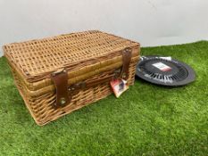21 Piece Picnic Set & Travel Grill as Lotted