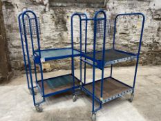 2no. Metal Mobile Collection Trolley Approx. 1030 x 600 x 1300mm