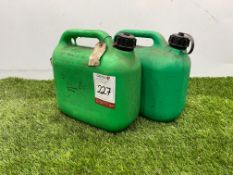 2no. 5L Fuel Cans as Lotted