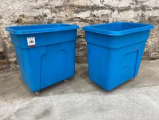 2no. Plastic Mobile Bins, Please Note: No VAT on Hammer Price