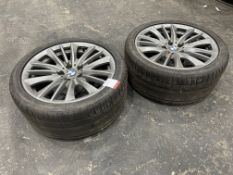 2no. BMW Alloy Wheels & Tyres 275/35ZR19, Please Note: Tyre Tread Worn