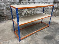 3 Tier Boltless Racking Approx. 1830 x 760 x 1460mm, Please Note: Shelf Missing