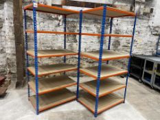2no. 6 Tier Boltless Racking Approx. 930 x 620 x 1980mm