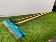 2no. Various Sweeping Brushes as Lotted