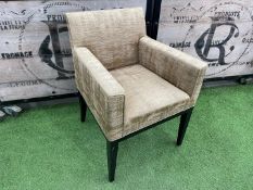 Timber Frame Fabric Upholstered Armchair 530 x 640 x 840mm