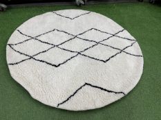 Benuta Berber Cream Wool Circular Rug 1500mm RRP: £100.95 Inc. VAT