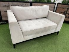 Timber Frame Fabric Upholstered 2-Seat Sofa 1500 x 1000 x 900mm