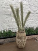 Imitation Seagrass Plant Complete With Wicker Pot 1100mm High