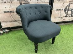 Timber Frame Fabric Upholstered Lounge Chair 700 x 700 x 700mm