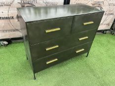 Steel 4-Draw Chest Of Drawers 950 x 410 x 810mm