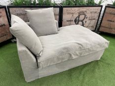 Timber Frame Fabric Upholstered Snug Sofa 1580 x 1000 x 680mm