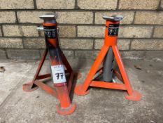 2no. Halfords 3 Tonne Axle Stands