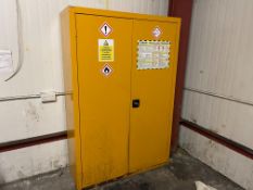 QMP Hazard Chemical Cupboard & Contents as Lotted Approximately 1200 x 1800 x 450mm