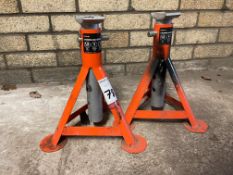 2no. Halfords 3 Tonne Axle Stands
