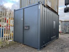 Steel Anti-Vandal Site Storage Container, Charcoal, 12 x 8ft, Collection Deadline 16:00 - 06