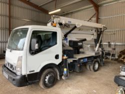 Unreserved Online Auction - Salvage 2019 CTE ZED 21.3JH Access Platform Mounted on 2019 Nissan Cabstar