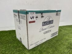 36no.Basilur Present Collection Green Tin Caddy Leaf Tea 100g