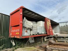 Tri Axle Curtainside Trailer, scrap only. To be recovered