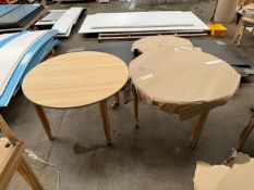2no. Unused Metalliform Fully Welded School/Office Tables with Durable Light Oak Finish - 1000