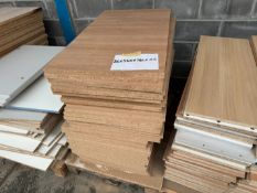 36no. Laminated Chipboard Sheets - 560 x 980 x 25 mm. Colours May Vary. Please Note: There is NO VAT