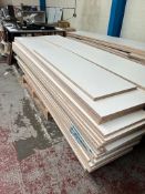 41no. Sheets of Laminated Chipboard - 2800 x 440 x 25 mm. Please Note: There is NO VAT on the Hammer