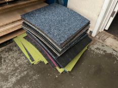 Quantity of Carpet Tiles - Colours Vary. Please Note: There is NO VAT on the Hammer Price of this