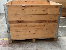 Folding Wooden Crate - 800 x 1200 mm - with 4no. Stacking 200 mm Sections. Please Note: There is