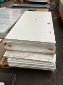 15no. White Desk Tops. Please Note: There is NO VAT on the Hammer Price of this Lot.