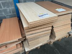 36no. Laminated Chipboard Sheets - 565 x 1170 x 25 mm. Colours May Vary. Please Note: There is NO