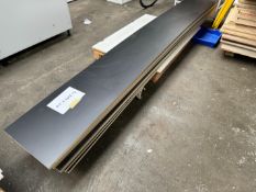 9no. Grey Laminated Sheets - 3050 x 410 mm. Please Note: There is NO VAT on the Hammer Price of this