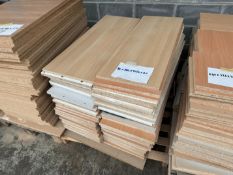 84no. Laminated Chipboard Sheets - 360 x 975 x 20 mm. Colours May Vary. Please Note: There is NO VAT