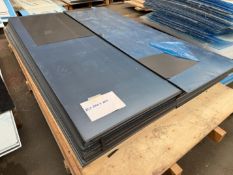 85no.Black Plastic Sheets - 2060 x 660 mm. Please Note: There is NO VAT on the Hammer Price of