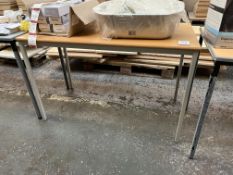 Timber Finish Table 1200 x 600 mm. Please Note: There is NO VAT on the Hammer Price of this Lot.