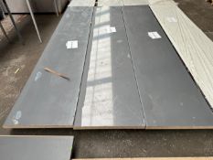 Grey Laminated Worktop - 3050 x 600 x 40 mm. Please Note: There is NO VAT on the Hammer Price of