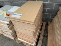 31no. Laminated Chipboard Sheets - 565 x 1170 x 25 mm. Colours May Vary. Please Note: There is NO