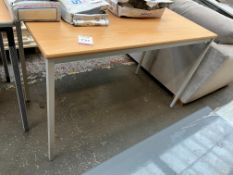 Timber Finish Table 1200 x 600 mm. Please Note: There is NO VAT on the Hammer Price of this Lot.