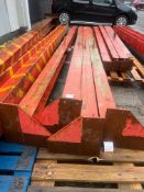 4no. RSJ Steel Beams. Overall Length 4.9m, Depth 160mm, Width 150mm, Thickness 8mm. End Plates 350 x