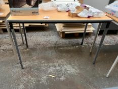 Timber Finish Table 1200 x 600 mm. Please Note: There is NO VAT on the Hammer Price of this Lot.