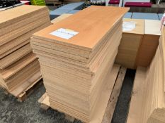 38no. Laminated Chipboard Sheets - 565 x 1170 x 25 mm. Colours May Vary. Please Note: There is NO