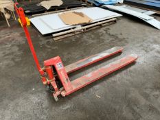 Logitrans Hand Pallet Truck; Capacity 1000 kg. Please Note: There is NO VAT on the Hammer Price of