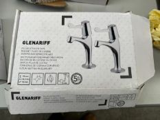 Set of Glenariff Pillar Kitchen Taps - 170 x 46.5 mm. Please Note: There is NO VAT on the Hammer