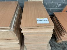 35no. Laminated Chipboard Sheets - 565 x 1170 x 25 mm. Colours May Vary. Please Note: There is NO