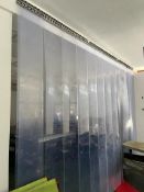 Draught Excluder Transparent Plastic Curtain - 3.8m x 2.6 m - Sections are 300 mm. Please Note:
