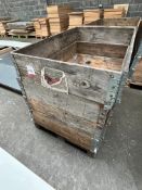 Folding Wooden Crate - 800 x 1200 mm - with 4no. Stacking 200 mm Sections. Please Note: There is