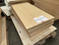 15no. Laminated Chipboard Sheets - 560 x 1170 x 25 mm. Colours May Vary. Please Note: There is NO